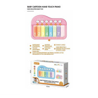 Піаніно YK 7018 B для дітей сенсорні клавіші підсвічування режими муз інструменти мелодії гра на швидкість навчання регуляція гучності (8 клавіш)