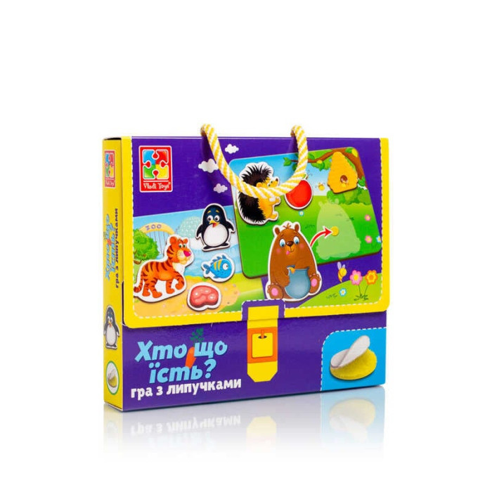 Игра с липучками Кто что ест? VT 1302-27 Vladi Toys