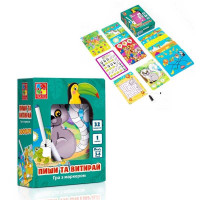 Гра настільна Пиши та витирай Зоопарк VT 5010-20 Vladi Toys 34 магнітні елементи Vladi Toys
