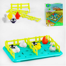 Логічна гра E 7977 Hola Свійські тварини 8 тваринок поле будування загонів Hola