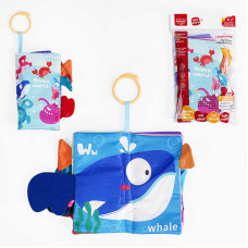 М’яка книжечка 368-1 A “Морські жителі” пискавка шарудить кільце для підвішування в пакеті