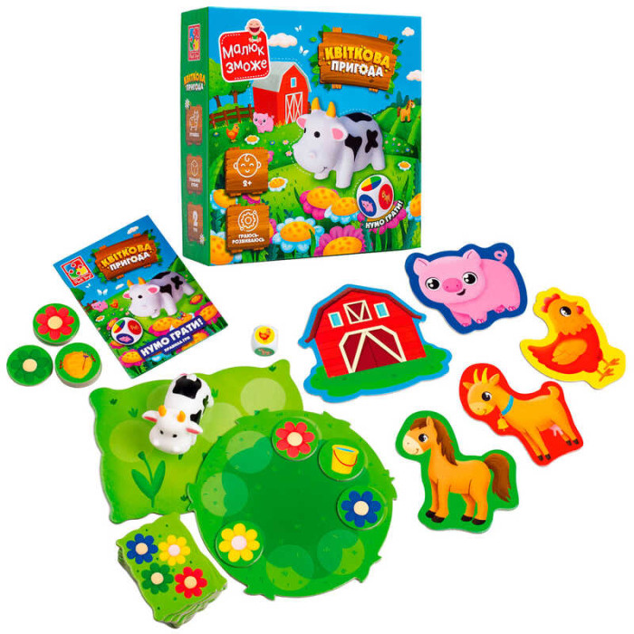 Гра настільна Квіткова пригода VT2100-20 для дітей Vladi Toys в коробці