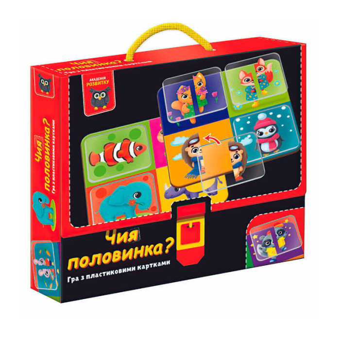Игра развивающая Чьяя половинка с пластиковыми картами - VT1302-30 укр Vladi Toys Vladi Toys