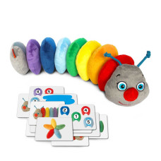 Мягкая развивающая игрушка MC 040701-01 Гусеница Rainbow Масик в сумке Масік