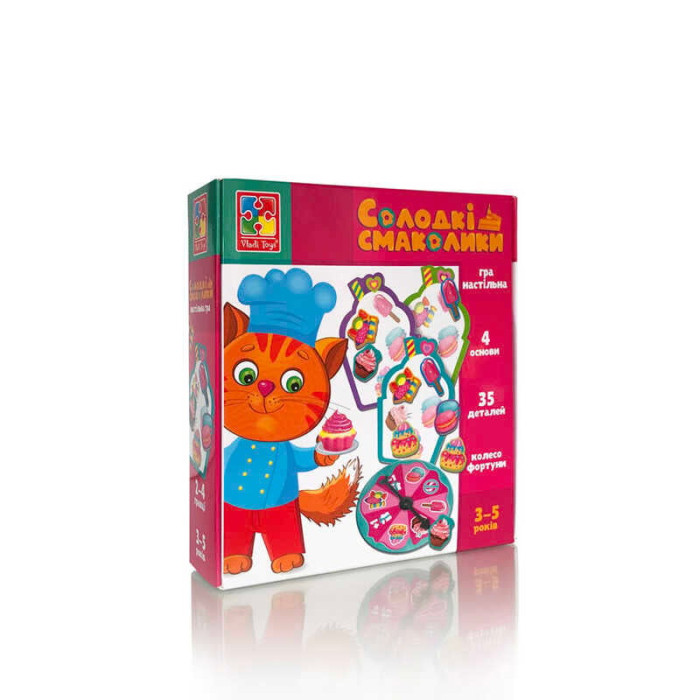 Гра розвиваюча Солодкі ласощі VT1804-42 укр Vladi Toys Vladi Toys