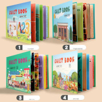 Книжка логічна C 74270 10 сторінок із завданнями картинки липучки у плівці