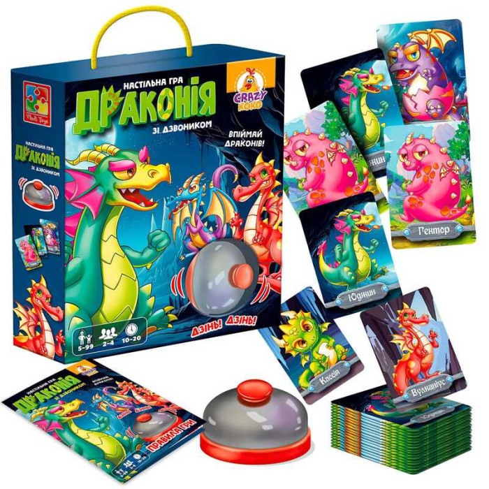 Гра настільна зі дзвоником Драконія VT8010-12 укр Vladi Toys Vladi Toys