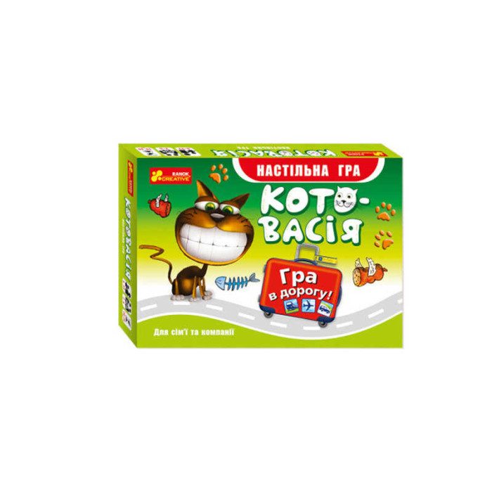 Настільна гра Котовасія Ранок 12170010У 5896-01У Пограй з веселими котиками! Ранок