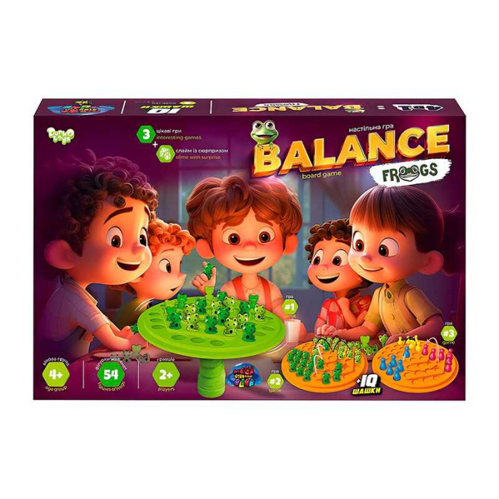 Розвиваюча настільна гра Balance Frogs велика BalF-01 (5) Danko Toys
