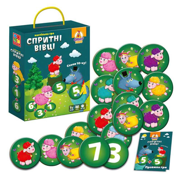 Гра настільна Схопи 10-ку! Спритні вівці VT8033-07 Vladi Toys Vladi Toys