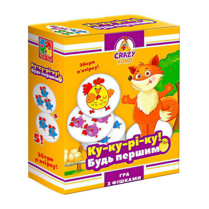 Гра настільна розважальна Crazy Koko Ку-ку-рі-ку VT8025-08 Vladi Toys Vladi Toys