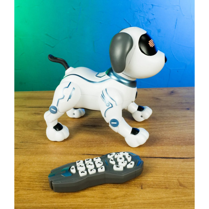 Собачка інтерактивна на рк ТК-12302 TK Group УКРАЇНСЬКЕ ОЗУЧУВАННЯ виконує команди LED світло розповідає казку співає пісні TK Group