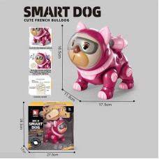 Собачка на радіокеруванні G 253 A Штрих=80032 ходить озвучення англ мовою мелодії цікаві факти підсвічування