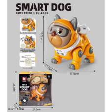 Собачка на радіокеруванні G 253 A Штрих=80056 ходить озвучення англ мовою мелодії цікаві факти підсвічування