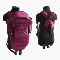 Рюкзак-кенгуру №8 1005 лежачи колір бордовий для дітей з двомісячного віку в пакеті Алінка