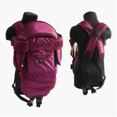 Рюкзак-кенгуру №8 1005 лежачи колір бордовий для дітей з двомісячного віку в пакеті Алінка