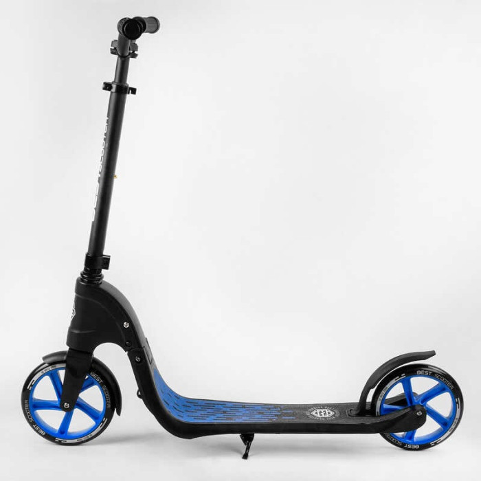 Самокат двухколесный 79855 Best Scooter цвет СИНИЙ колеса PU - 20 см широкий велосипедный руль новый зажим руля Best Scooter