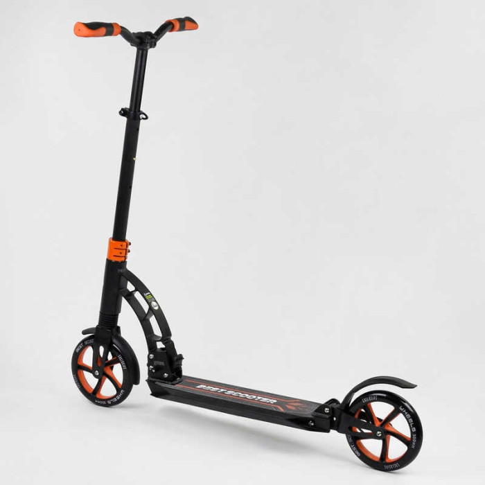 Самокат двухколесный Best Scooter 23023 колеса PU d переднего колеса 200мм d заднего колеса 200мм 2 амортизатора Best Scooter