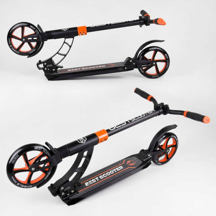 Самокат двухколесный Best Scooter 23023 колеса PU d переднего колеса 200мм d заднего колеса 200мм 2 амортизатора Best Scooter