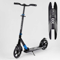 Самокат алюминиевый Best Scooter 75186 колеса PU d переднего колеса – 230мм d заднего колеса – 215мм 1 амортизатор передний Best Scooter