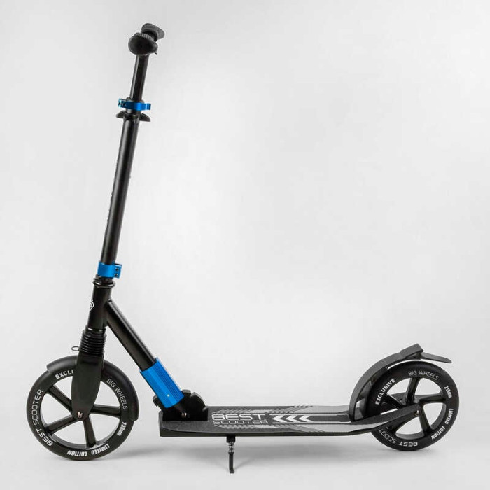 Самокат алюминиевый Best Scooter 40824 колеса PU d переднего колеса - 230мм d заднего колеса - 215мм 1 амортизатор передний Best Scooter