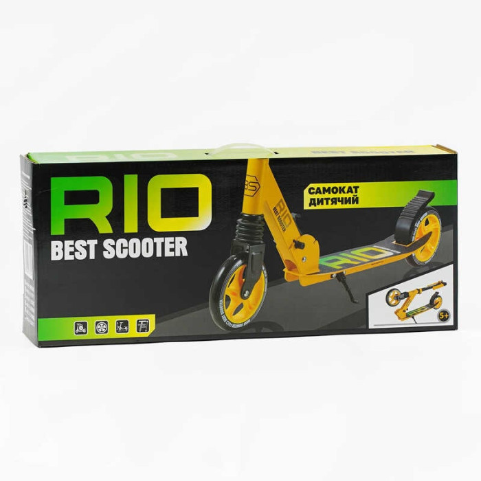 Самокат двухколесный Best Scooter R - 23617 колеса PU 145мм передний амортизатор алюминиевый тормоз Best Scooter