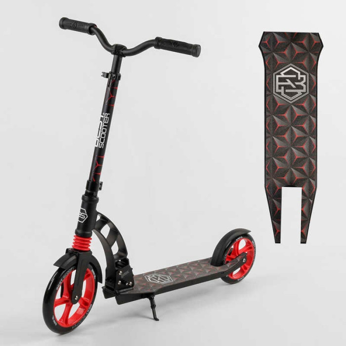 Самокат двухколесный Best Scooter 61711 колеса PU d переднего колеса – 230мм d заднего колеса – 180мм 1 амортизатор Best Scooter