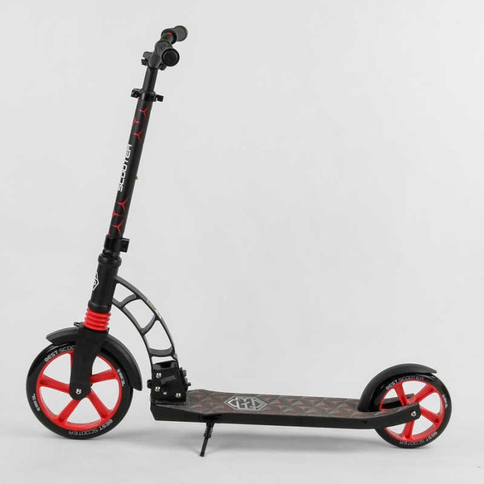 Самокат двухколесный Best Scooter 61711 колеса PU d переднего колеса – 230мм d заднего колеса – 180мм 1 амортизатор Best Scooter