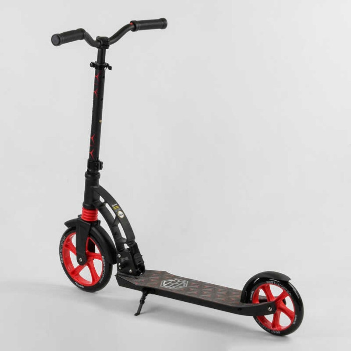 Самокат двухколесный Best Scooter 61711 колеса PU d переднего колеса – 230мм d заднего колеса – 180мм 1 амортизатор Best Scooter