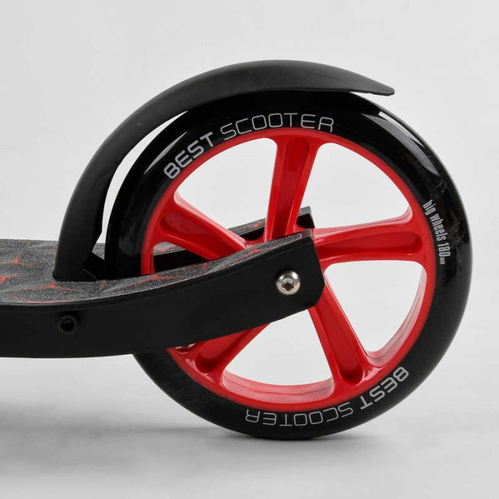 Самокат двухколесный Best Scooter 61711 колеса PU d переднего колеса – 230мм d заднего колеса – 180мм 1 амортизатор Best Scooter