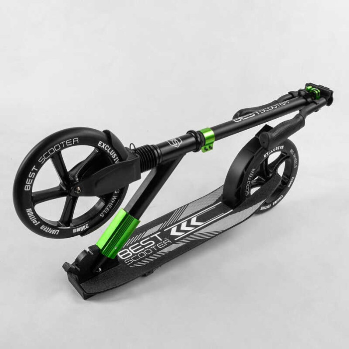 Самокат алюминиевый Best Scooter 93427 колеса PU d переднего колеса - 230мм d заднего колеса - 215мм 1 амортизатор передний Best Scooter