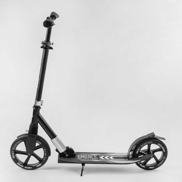 Самокат алюминиевый Best Scooter 41629 колеса PU d переднего колеса – 230мм d заднего колеса – 215мм 1 амортизатор передний Best Scooter