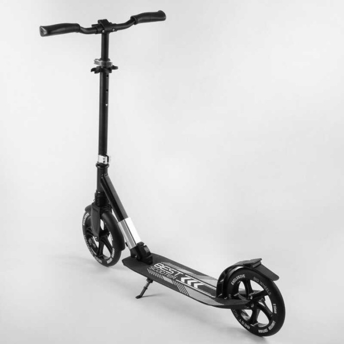 Самокат алюминиевый Best Scooter 41629 колеса PU d переднего колеса – 230мм d заднего колеса – 215мм 1 амортизатор передний Best Scooter