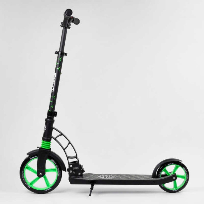 Самокат двухколесный Best Scooter 62798 колеса PU d переднего колеса - 230мм d заднего колеса - 180мм 1 амортизатор передний Best Scooter