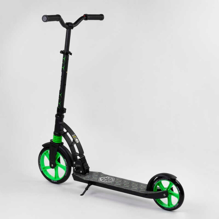 Самокат двухколесный Best Scooter 62798 колеса PU d переднего колеса - 230мм d заднего колеса - 180мм 1 амортизатор передний Best Scooter