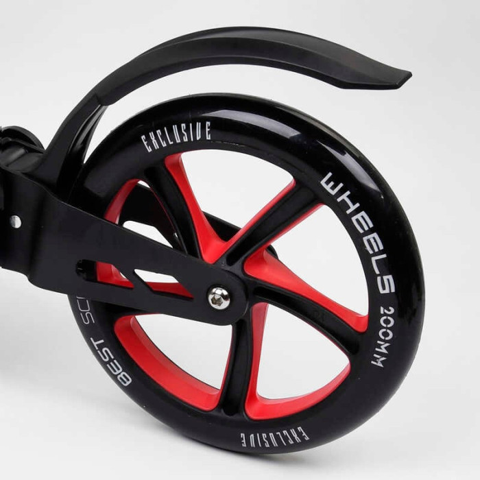 Самокат двухколесный Best Scooter 42923 колеса PU d переднего колеса 200мм d заднего колеса 200мм 2 амортизатора Best Scooter