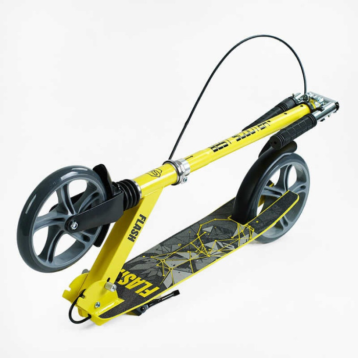 Самокат двоколісний Best Scooter FL-14320 сталева рама ручне гальмо колеса PU 200мм 1 амортизатор передній Best Scooter