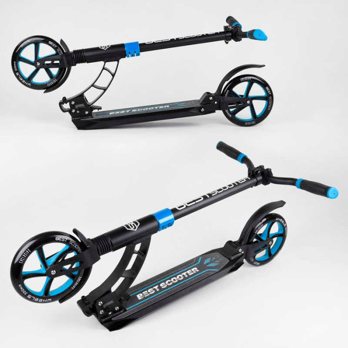 Самокат двухколесный Best Scooter 44073 колеса PU d переднего колеса 200мм d заднего колеса 200мм 2 амортизатора Best Scooter