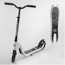 Самокат двухколесный 52753 Best Scooter цвет БЕЛЫЙ колеса PU - 20 см широкий велосипедный руль новый зажим руля Best Scooter