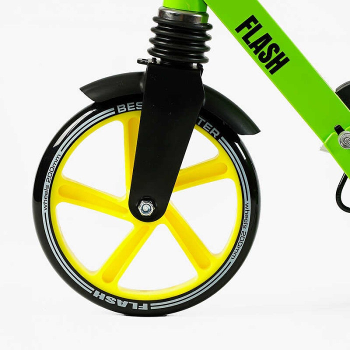 Самокат двоколісний Best Scooter FL-20085 сталева рама ручне гальмо колеса PU 200мм 1 амортизатор передній Best Scooter