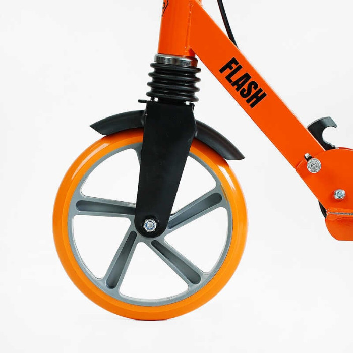 Самокат двоколісний Best Scooter FL-80811 сталева рама ручне гальмо колеса PU 200мм 1 амортизатор передній Best Scooter