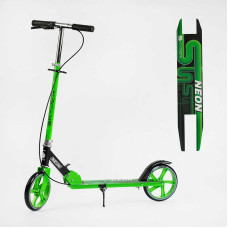 Самокат двухколесный Skyper Neon N-36719 стальная рама ручной тормоз колеса PU диаметр 200мм грипсы резиновые Skyper