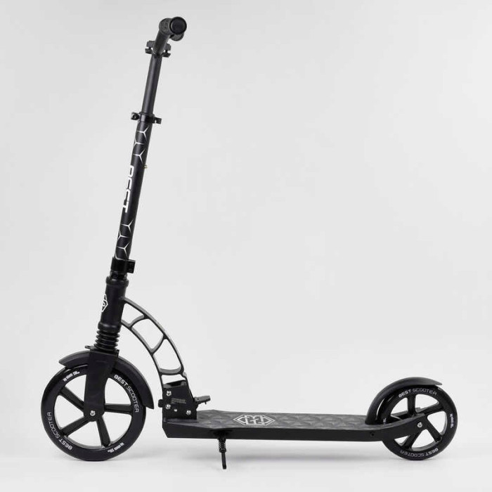 Самокат двухколесный Best Scooter 47351 колеса PU d переднего колеса – 230мм d заднего колеса – 180мм 1 амортизатор Best Scooter