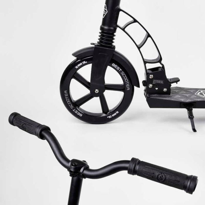 Самокат двухколесный Best Scooter 47351 колеса PU d переднего колеса – 230мм d заднего колеса – 180мм 1 амортизатор Best Scooter