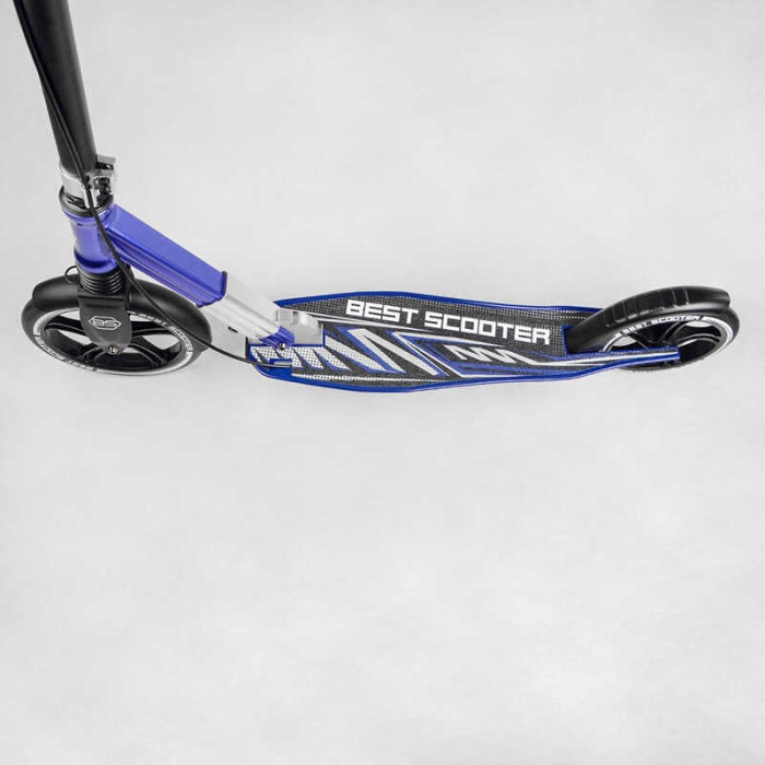 Самокат алюминиевый Best Scooter 49804 колеса PU ФАРА зажим руля d передних колес – 230мм d задних колес 200мм 1 амортизатор передний Best Scooter