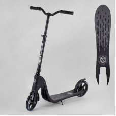 Самокат двухколесный 72378 Best Scooter цвет ЧЕРНЫЙ колеса PU - 20 см широкий велосипедный руль новый зажим руля Best Scooter