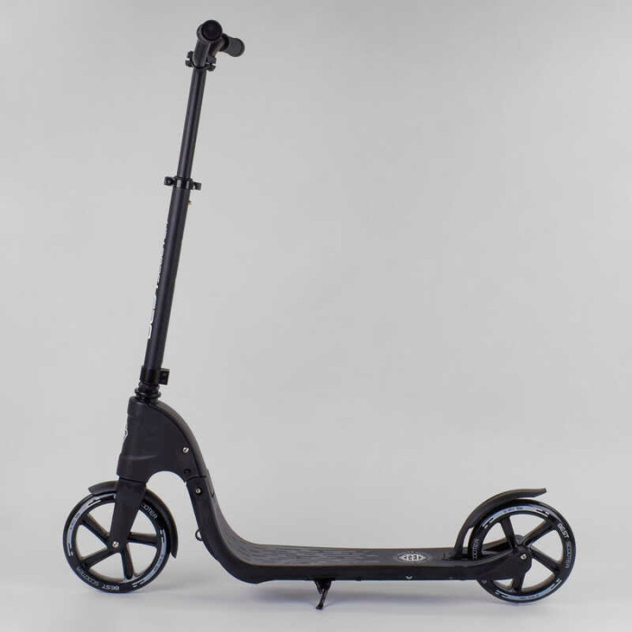 Самокат двухколесный 72378 Best Scooter цвет ЧЕРНЫЙ колеса PU - 20 см широкий велосипедный руль новый зажим руля Best Scooter