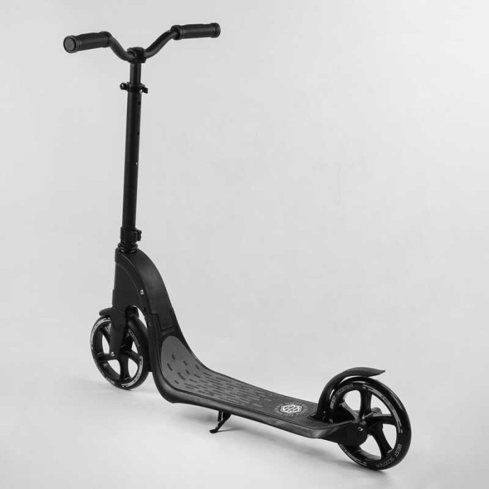 Самокат двухколесный 74077 Best Scooter цвет ЧЕРНЫЙ колеса PU - 20 см широкий велосипедный руль новый зажим руля Best Scooter
