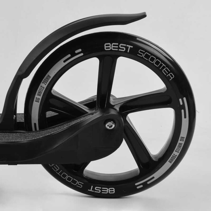 Самокат двухколесный 74077 Best Scooter цвет ЧЕРНЫЙ колеса PU - 20 см широкий велосипедный руль новый зажим руля Best Scooter