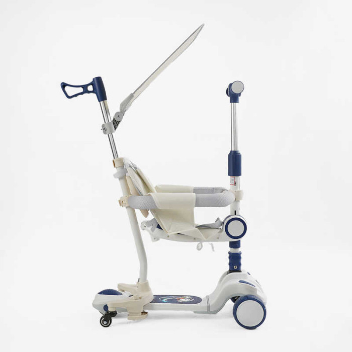 Самокат 5в1 Skyper FJ-59060 колеса PU125х40мм зі світлом укр озвучування та підсвічування платформис ДОП КОЛЕСАМИ захисний бампер в коробці Skyper